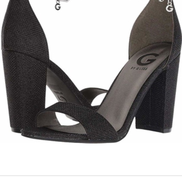 Guess strappy sandal heels black patent shantel - Picture 3 of 8